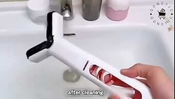 Mini Mop for Kitchen with Sponges Portable Self Squeeze Strong Absorbent Magic Wiper for Kitchen Small Sponge Mop Self Squeezing Wet & Dry Use for Bathroom Wall Glass Car Table Home